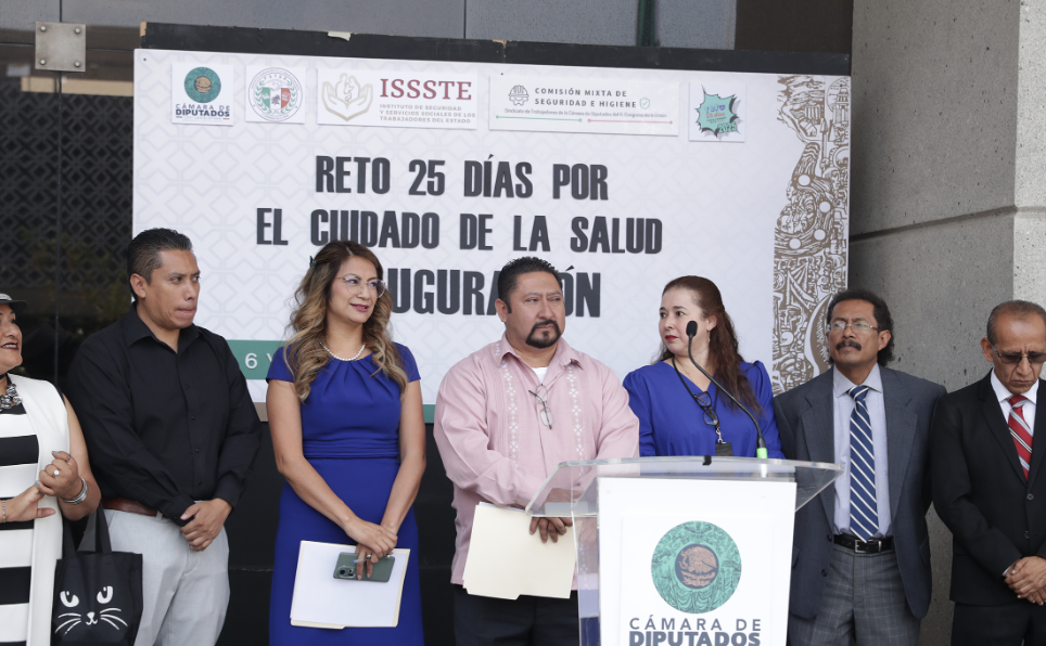 INAUGURAN EN LA CÁMARA DE DIPUTADOS EL “RETO DE LOS 25 DÍAS POR EL CUIDADO DE LA SALUD”